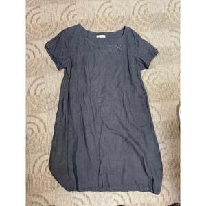 Flax women’s dress size large black linen